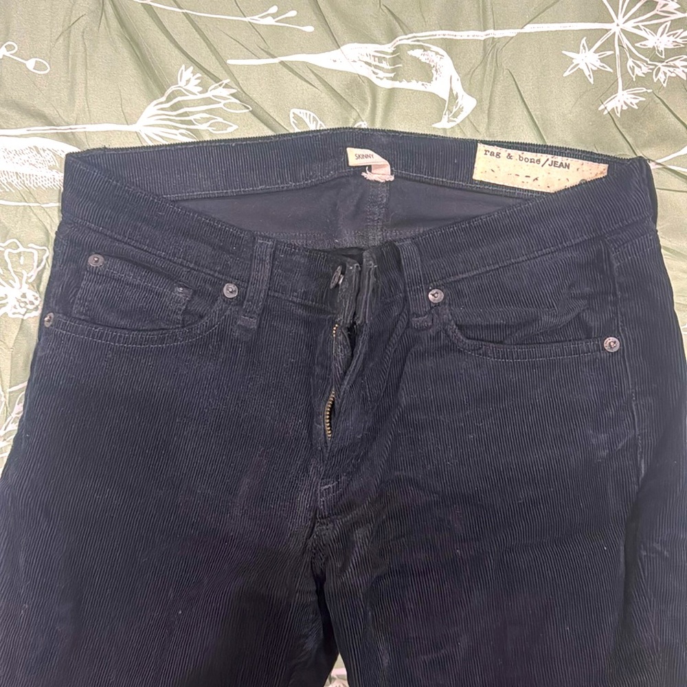 Rag & Bone - Velvet Black pants 27